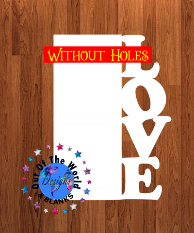Love blank WITHOUT holes 10 inch size