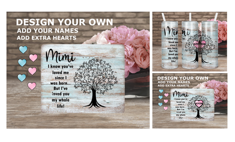 Digital download - I know you've loved me singular- Personalized Mothers Day design - 4pc bundle