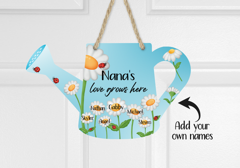 Digital download - Love grows here - personalize yours - Watering Can