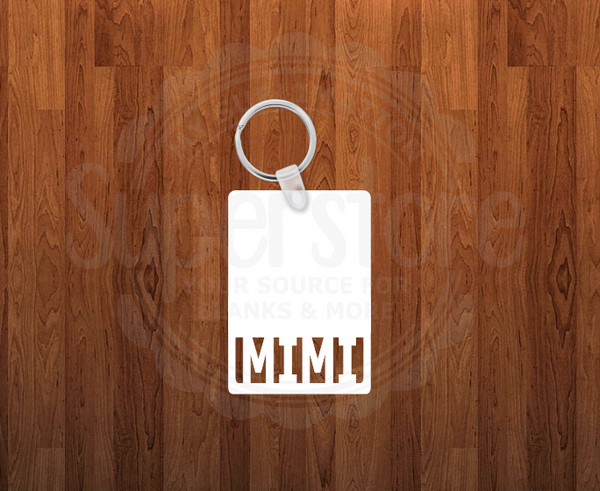 Mimi Keychain - Single sided or double sided - Sublimation Blank