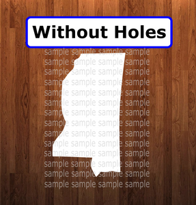 Mississippi State - withOUT holes - Wall Hanger - 5 sizes to choose from - Sublimation Blank