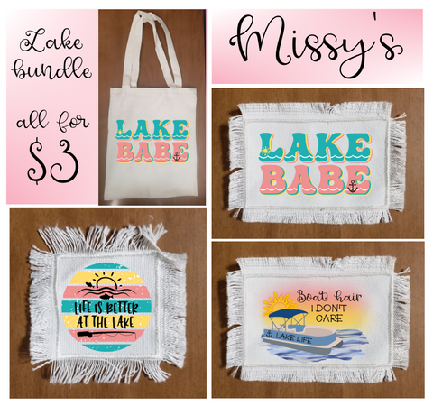 (Instant Print) Digital Download - Lake bundle 3 designs