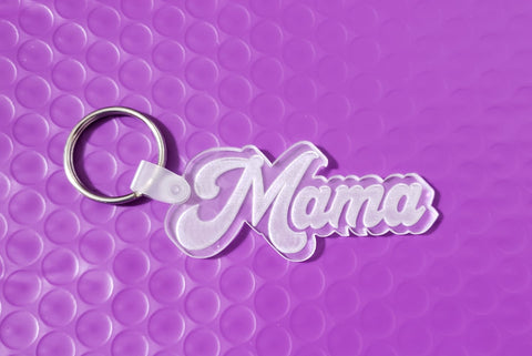 10 bundle - Mama Engraved Acrylic Keychain