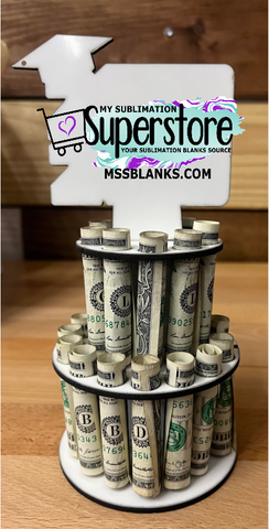 Grad money cake - Size 8.5 inch tall - Sublimation blank