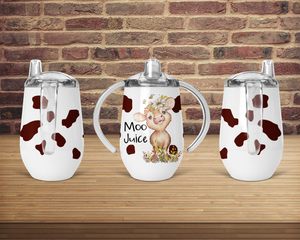 (Instant Print) Digital Download - Moo juice sippy cup flower Designs , made for our sippy cups