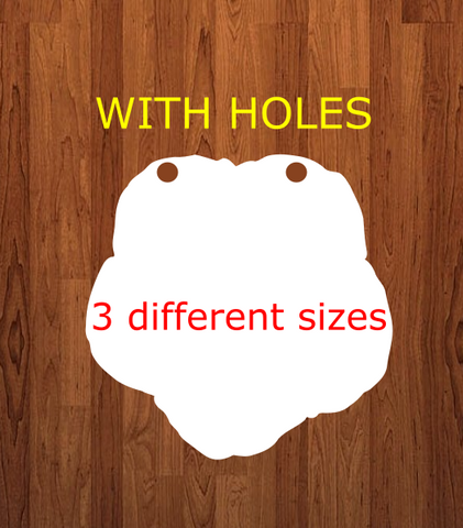 Morning glory with holes - Wall Hanger - 3 sizes to choose from -  Sublimation Blank  - 1 sided  or 2 sided options
