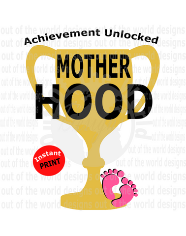 Motherhood pink feet (Instant Print) Digital Download