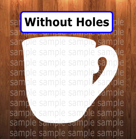 WithOUT holes - Coffee Mug - 6 different sizes - Sublimation Blanks