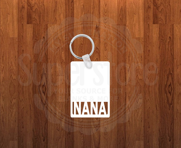 Nana Keychain - Single sided or double sided - Sublimation Blank