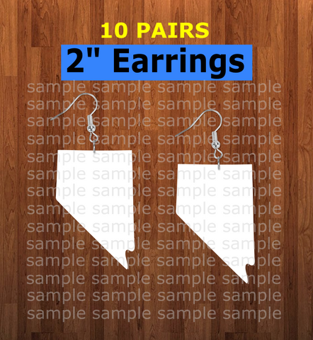 Nevada earrings size 2 inch - BULK PURCHASE 10pair