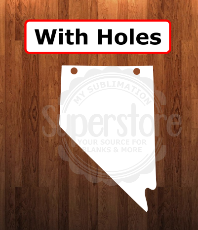 Nevada - WITH holes - Wall Hanger - 5 sizes to choose from - Sublimation Blank