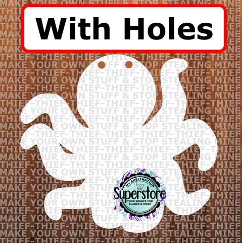 Octopus - with holes - Wall Hanger - 5 sizes to choose from - Sublimation Blank