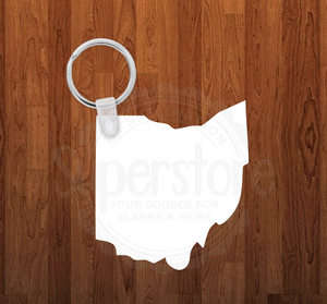 Ohio state Keychain - Single sided or double sided - Sublimation Blank