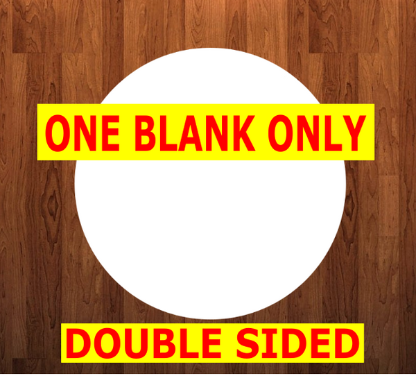 NO HOLES - 12.25 inch round circle  - Sublimation MDF blank