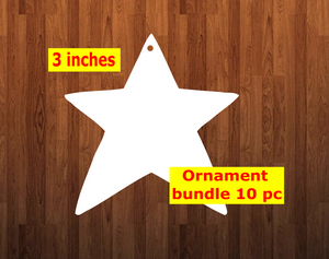 Star shape 10pc or 25 pc Ornament Bundle Price