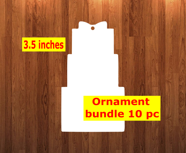 Stacked gift shape 10pc or 25pc Ornament Bundle Price