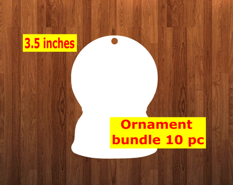 Snowglobe shape 10pc or 25 pc  Ornament Bundle Price