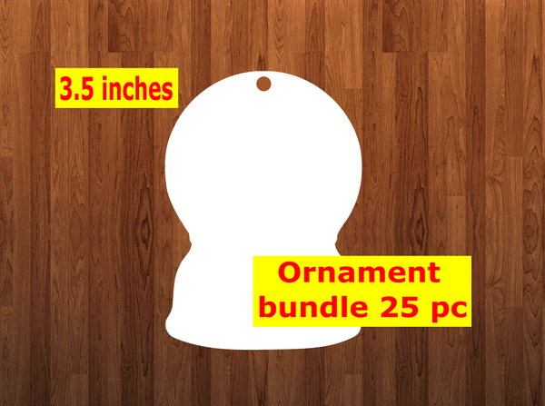 Snowglobe shape 10pc or 25 pc  Ornament Bundle Price