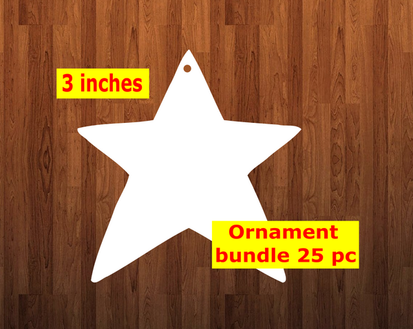 Star shape 10pc or 25 pc Ornament Bundle Price