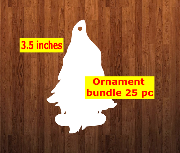 Gnome with feet shape 10pc or 25 pc Ornament Bundle Price