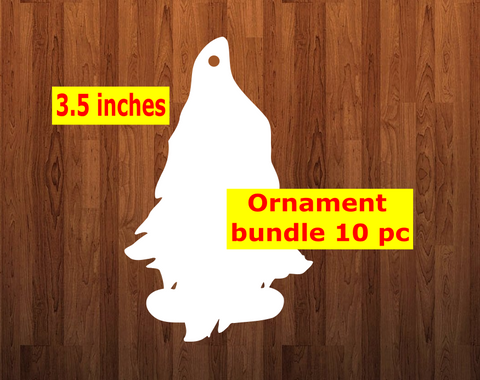 Gnome with feet shape 10pc or 25 pc Ornament Bundle Price