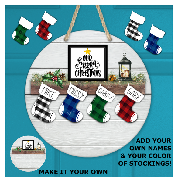 (Instant Print) Digital Download - 11pc stocking mantel design bundle - made for our blanks