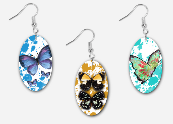 Digital Download - 3pc oval butterfly design - made for our blanks