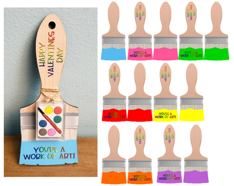 (Instant Print) Digital Download - 14pc Paint brush design - made for our blanks