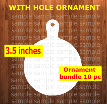 Pan - cutting board - with hole - Ornament Bundle Price