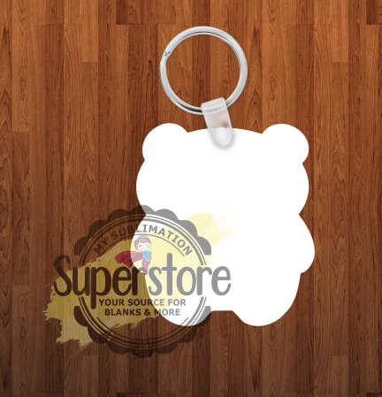 Panda Keychain - Single sided or double sided - Sublimation Blank