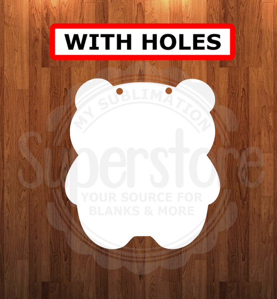 With HOLES - Panda shape - 6 different sizes - Sublimation Blanks