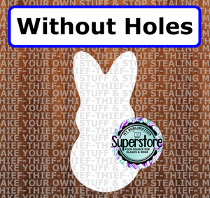 Easter Peep - withOUT holes - Wall Hanger - 5 sizes to choose from - Sublimation Blank