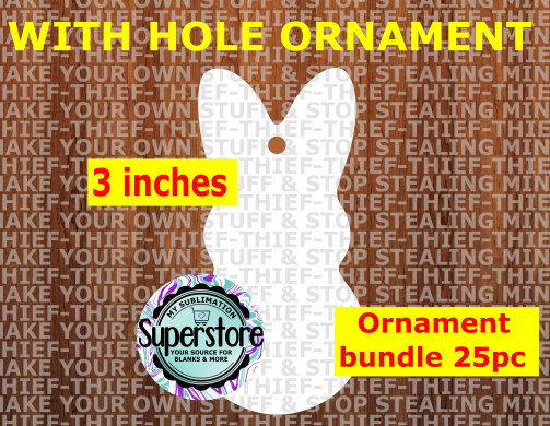 Easter Peep - with hole - Ornament Bundle Price
