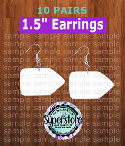 Chubby pencil earrings size 1.5 inch - BULK PURCHASE 10pair
