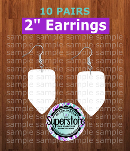 Chubby pencil earrings size 2 inch - BULK PURCHASE 10pair
