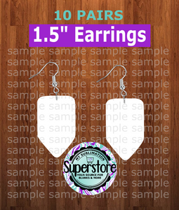 Chubby pencil earrings size 1.5 inch - BULK PURCHASE 10pair