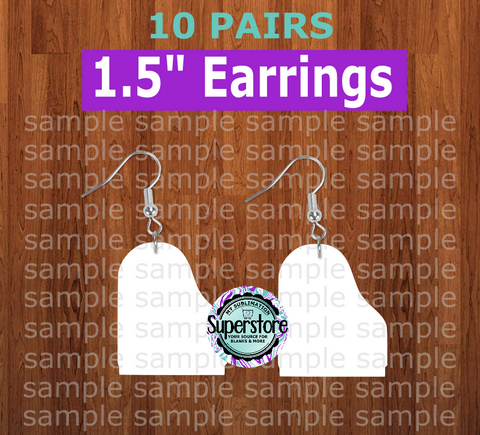 Piano - earrings size 1.5 inch - BULK PURCHASE 10pair