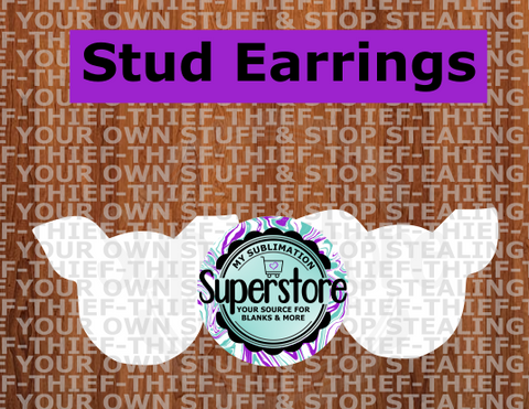 10 or 20 pair bulk buy - Pig half inch studs for earrings