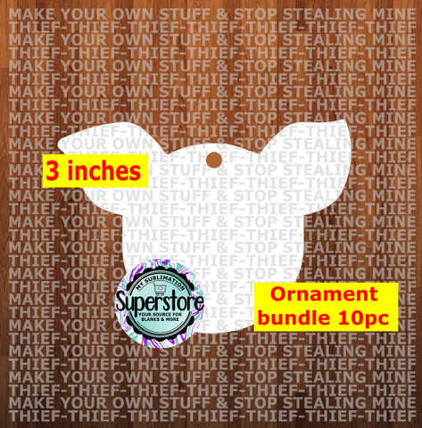 Pig Head - WITH hole - Ornament Bundle Price