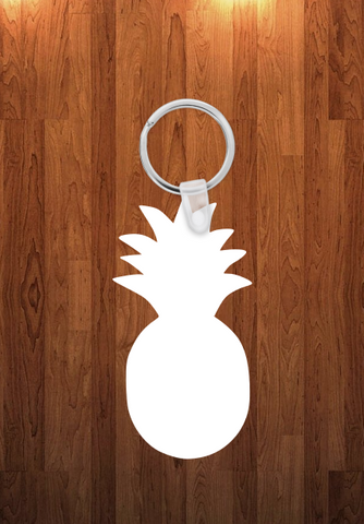 Pineapple Keychain - Single sided or double sided  -  Sublimation Blank