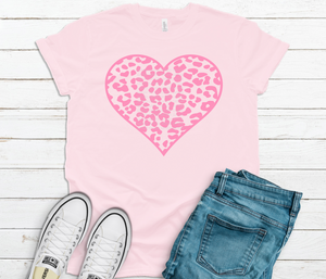 (Instant Print) Digital Download - Pink Cheetah Heart