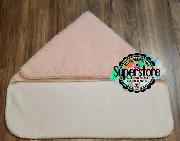 30x40 Sherpa pink super soft baby blanket - Custom made for our group