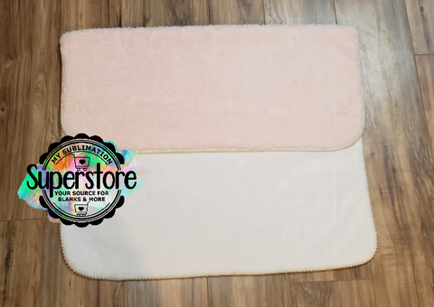 30x40 Sherpa pink super soft baby blanket - Custom made for our group