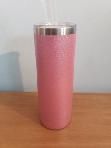 Pink glitter 20oz tumbler