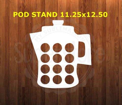 11.25x12.50 Coffee Pod Stand - Feet Included