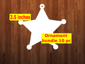 10pc or 25pc  Star badge - Ornament Bundle Price