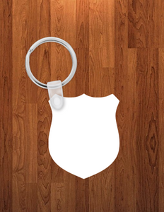 Shield Keychain - Single sided or double sided  -  Sublimation Blank