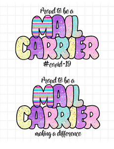 (Instant Print) Digital Download - Proud to be a mail carrier (bundle of 2pc)