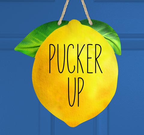 Digital download - Pucker up lemon made for our sublimation blanks