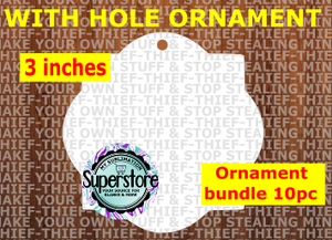 Quartrefoil - with hole - Ornament Bundle Price